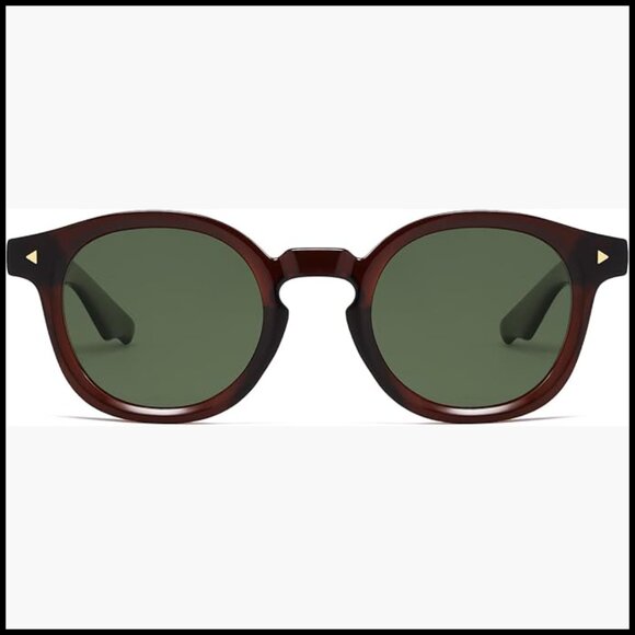 Retro Polarized Round Sunglasses Vintage Panto Sun Glasses Circle Shades main image 7